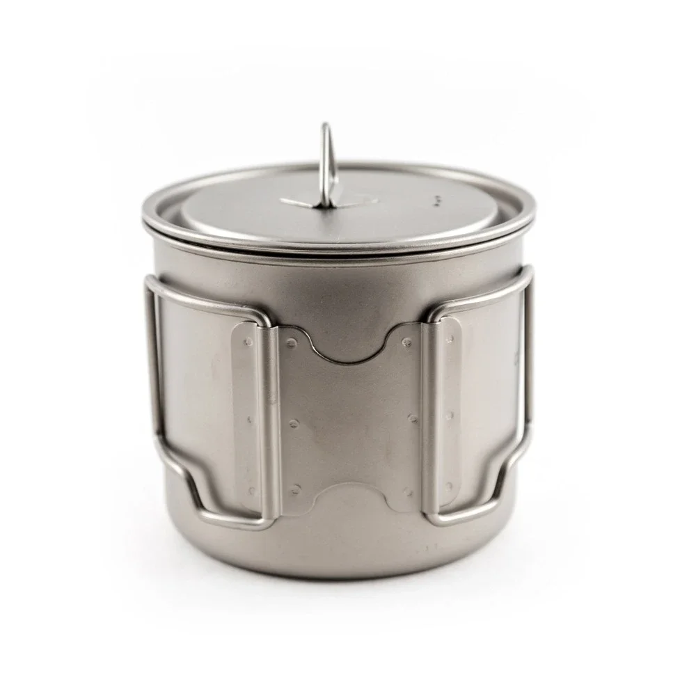 100% Titanium Cookware Set of 2 Mug 18oz 550ml Cup Mug Ultralight with Pouch